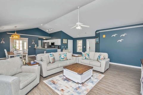 Cozy up in our spacious living area.