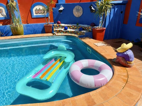 Pool with Pool Inflatables