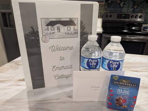 We love hosting - guest book and treats!