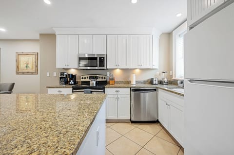 Kitchen in Unit 1 stocked full of utensils.