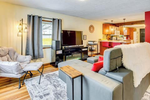 Living Room | Sleeper Sofa | Flat-Screen TV | Electric Fireplace