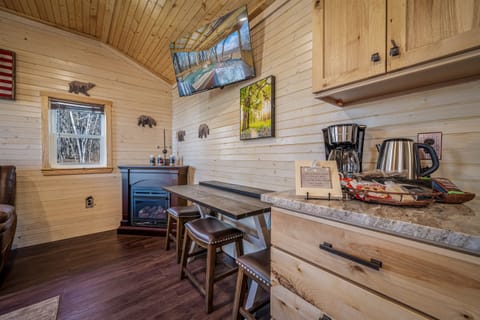 Roku TV in living room - fast Wi-Fi for streaming your fav subscriptions:)