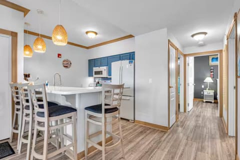 Modern kitchen with all essentials for easy meal prep.