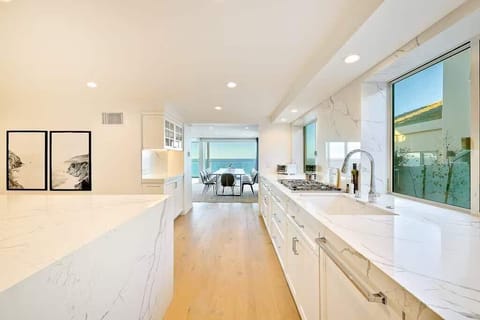 The stunning kitchen is fully equipped with everything the chef of the group needs to craft unforgettable meals and memories.