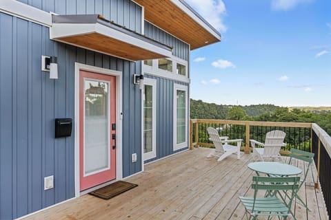 Eat or lounge outdoors on the deck