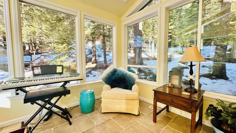 Curl up with a good book (lots to choose from)!