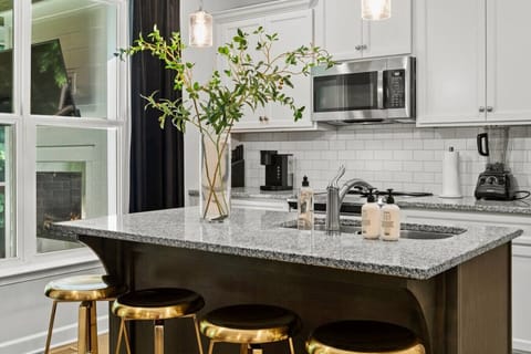 Enjoy cooking a homemade meal while chatting with your guests in the spacious kitchen.