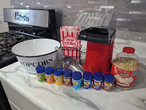 Have a movie night with popcorn!