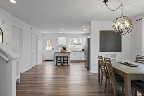 Open concept dining and kitchen
