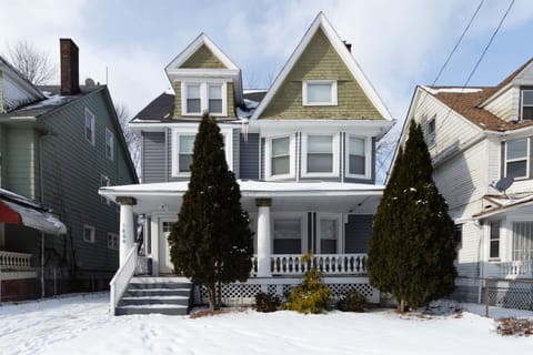 This home is so warm and inviting inside, even in winter!