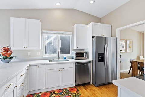 We have a top-of-the-line Breville toaster oven and air fryer to aid in cooking