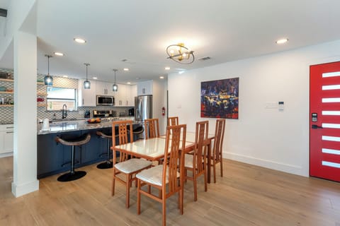 Dining area near the kitchen.