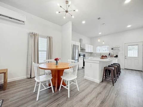 Dining table - seats 4. Island seats 4