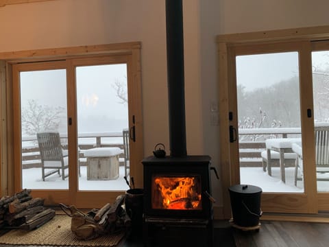 Nothing like a blazing fire on a snowy day...