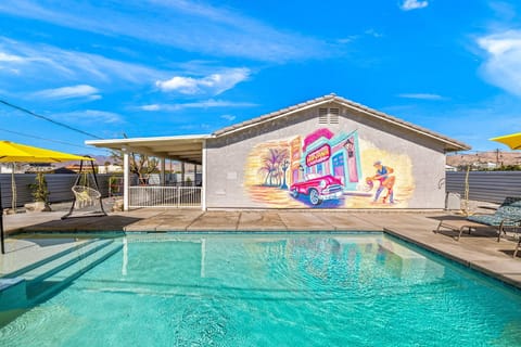 Sparkling saltwater pool