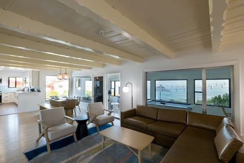 Living room and dining room.