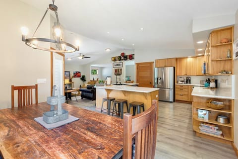 long dining table for 6 pax plus high chair for child