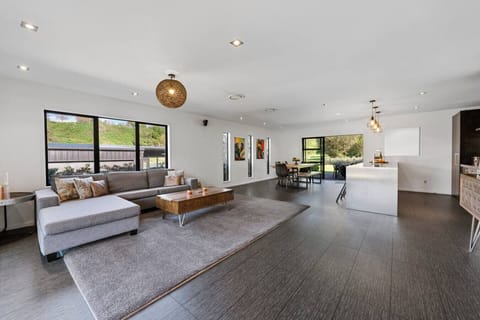 Open plan - lounge, kitchen, dining