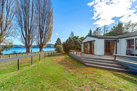 Property building with lake view