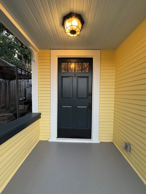 Front door and landing