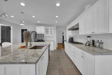 Ample space for prepping, cooking, and enjoying meals together.