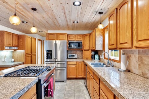Fully stocked kitchen