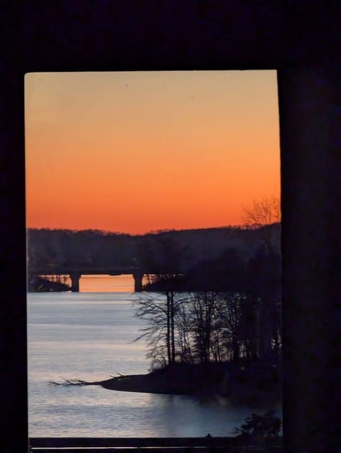 view of the bridge from the balcony
