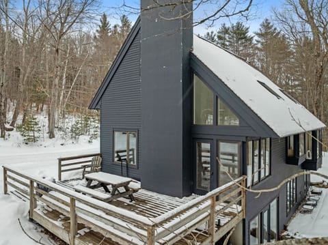 Exterior view of the charming chalet.