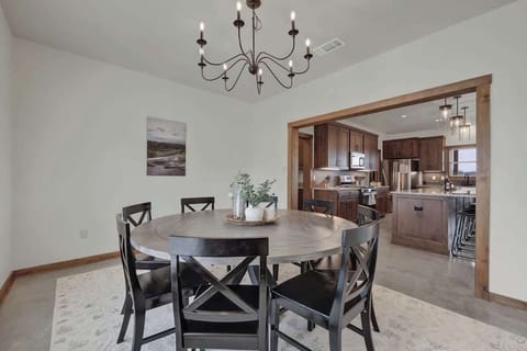 Savor elegant meals in the spacious dining area