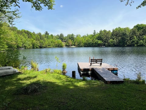 Your dock on private 10 acre lake. 
fish, kayak, swim...enjoy the peace.