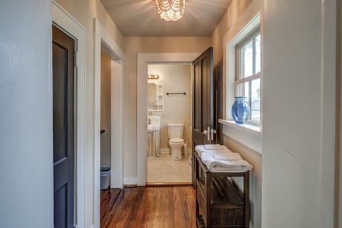 Hallway, closet, and kitchenette