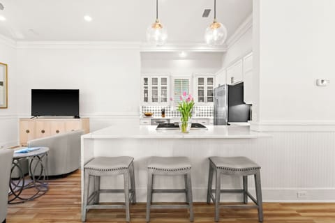 Breakfast bar seating featured
