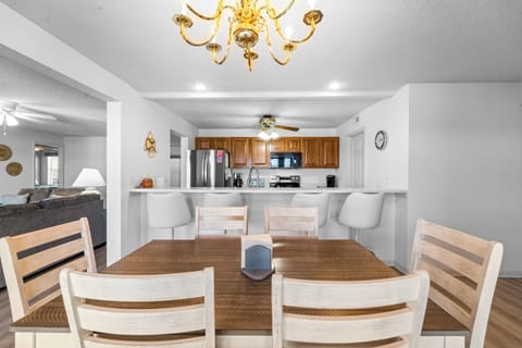 Dining area and kitchen