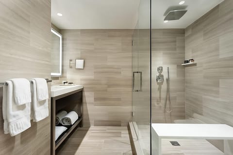 Bathroom with the essential toiletries provided!