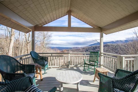 Covered Deck Balcony with Seating