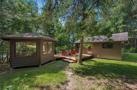 Gazebo, deck and back of home