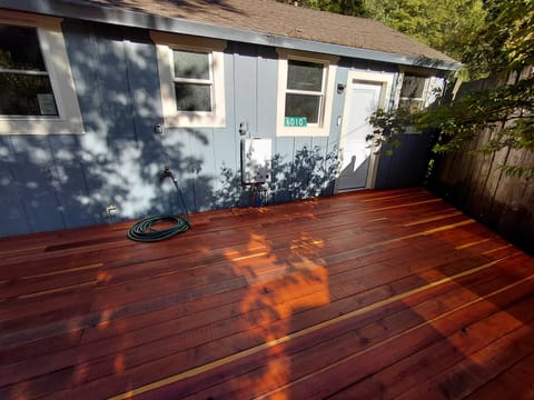 Deck at Entry evening