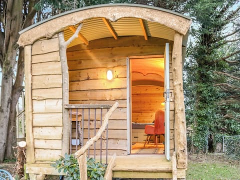 Exterior | Shepherds Hut One - Island Hut Retreats, Rhosmeirch, near Benllech