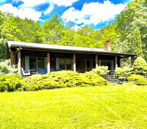Authentic log cabin set amidst the Western Catskills