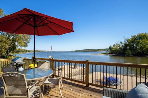 Mississippi River view from the deck
