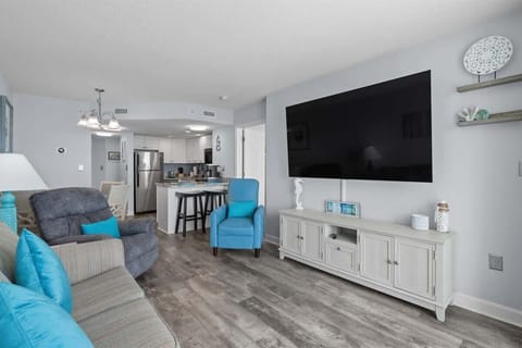 Large, Mounted Flat Screen TV