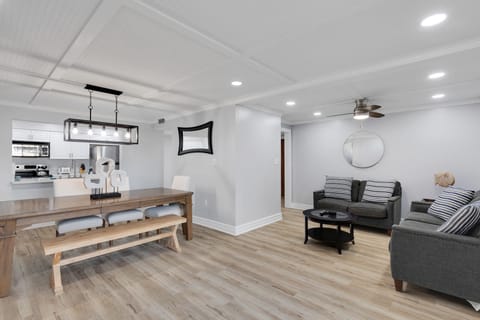 Spacious and cozy living area.