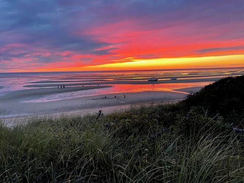 Experience epic sunsets with the sun setting on the bayside.