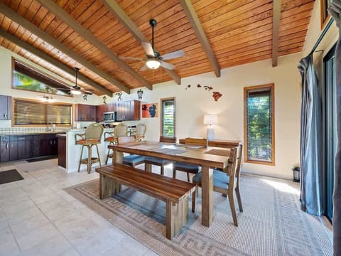 Dining table with seating for 6