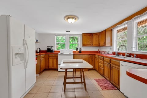 Indoors, Kitchen, Floor, Appliance, Refrigerator