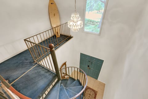 Architecture, Building, House, Staircase, Handrail