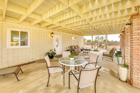 Covered Patio | Outdoor Dining Area | Lounge Seating