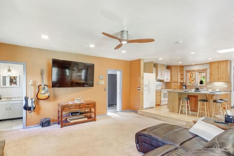 Secondary Living Room with Comfy Seating and Large Smart TV