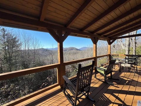 Exterior Porch - Beautiful mountain views from the covered porch.