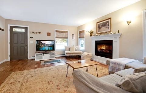 Make yourself cozy in this living room.